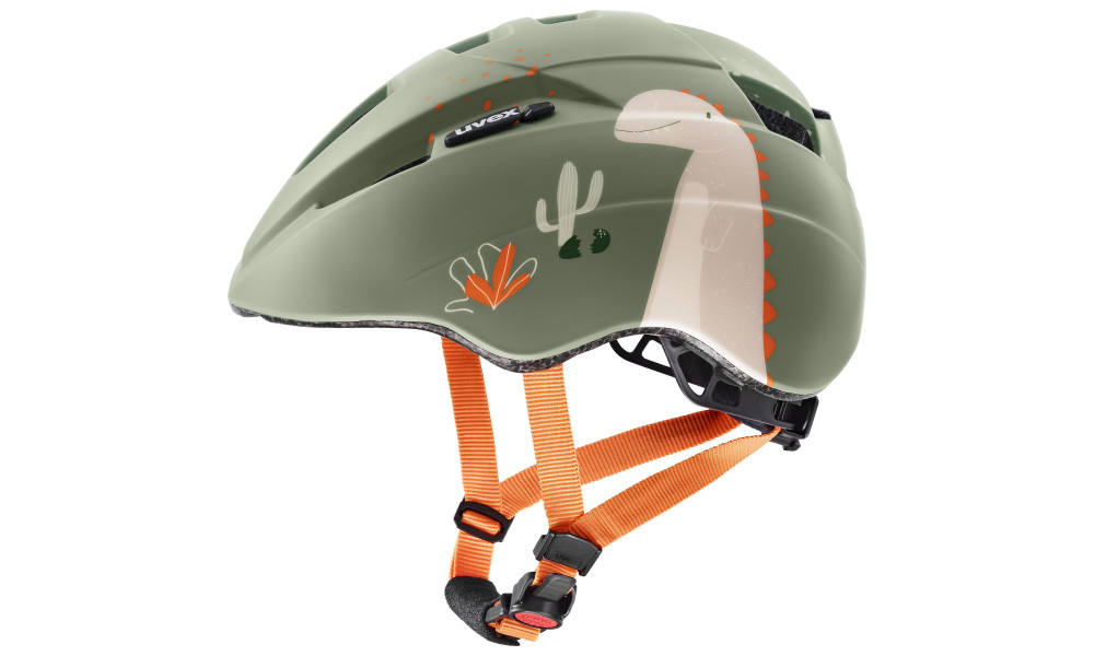 Kiivri Uvex kid 2 cc sage green dino matt - 1