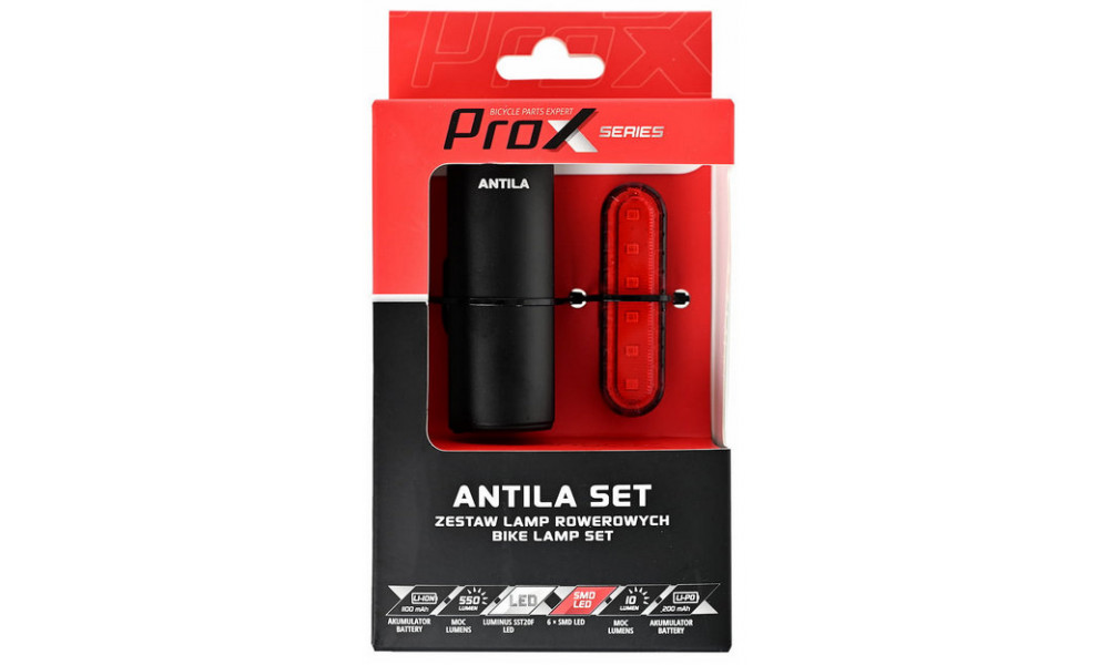 Tulede komplekt ProX Antila 550Lm + 10Lm Safe+Memory USB - 7