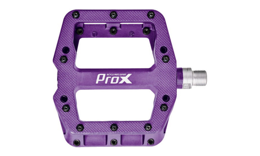 Pedaalid ProX Base Pro 26 plastic Pins axle Cr-Mo purple - 2