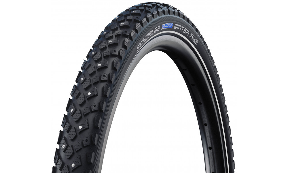 Väliskumm 26" Schwalbe Winter HS 396 Active Wired 47-559 / 26x1.75 Black-Reflex - 1