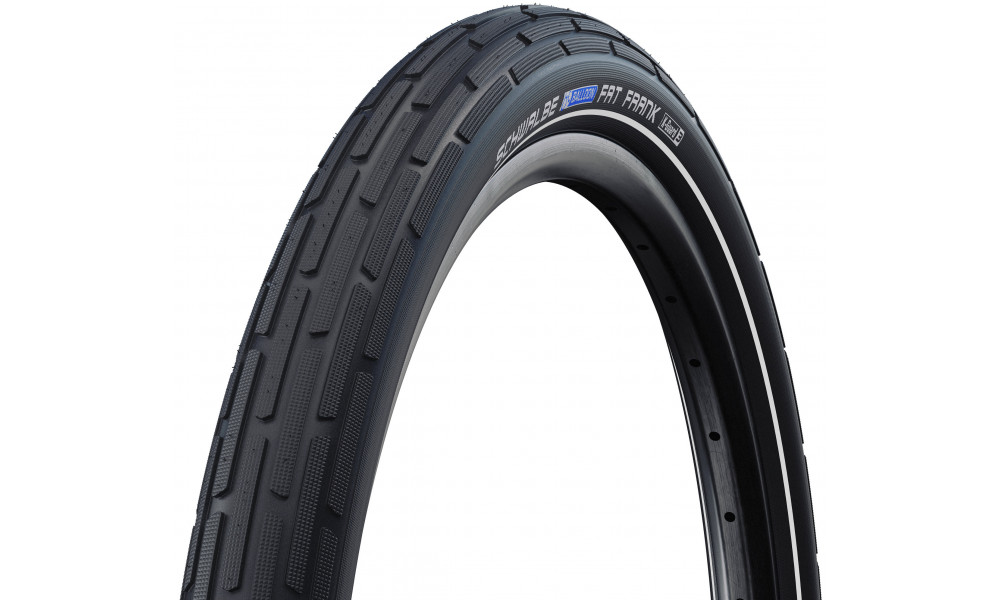 Väliskumm 26" Schwalbe Fat Frank HS 375 Active Wired 60-559 / 26x2.35 Black-Reflex - 1