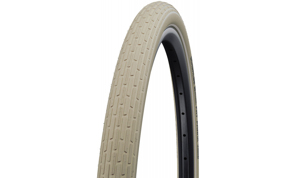 Väliskumm 26" Schwalbe Fat Frank HS 375 Active Wired 60-559 / 26x2.35 Creme-Reflex - 1