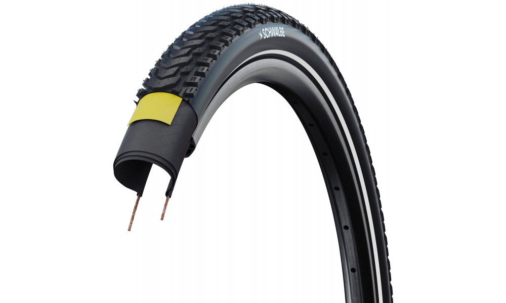 Väliskumm 27.5" Schwalbe Marathon Mondial Pro HS630 Evo Fold 62-584 / 27.5x2.40 DD Reflex - 3