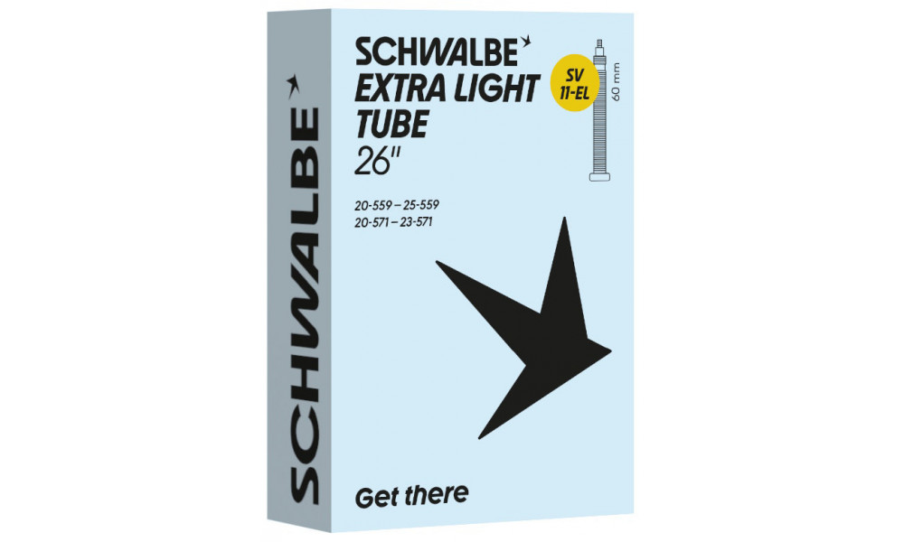 Sisekumm 26" Schwalbe SV11-EL 60mm Extra Light (20/25-559/571) - 1