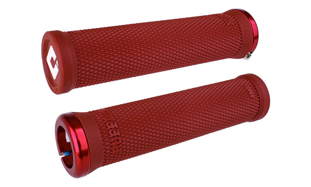 Käepidemed ODI Ruffian v2.1 Lock-On MTB 30mm OD 135mm White/Dark Red 