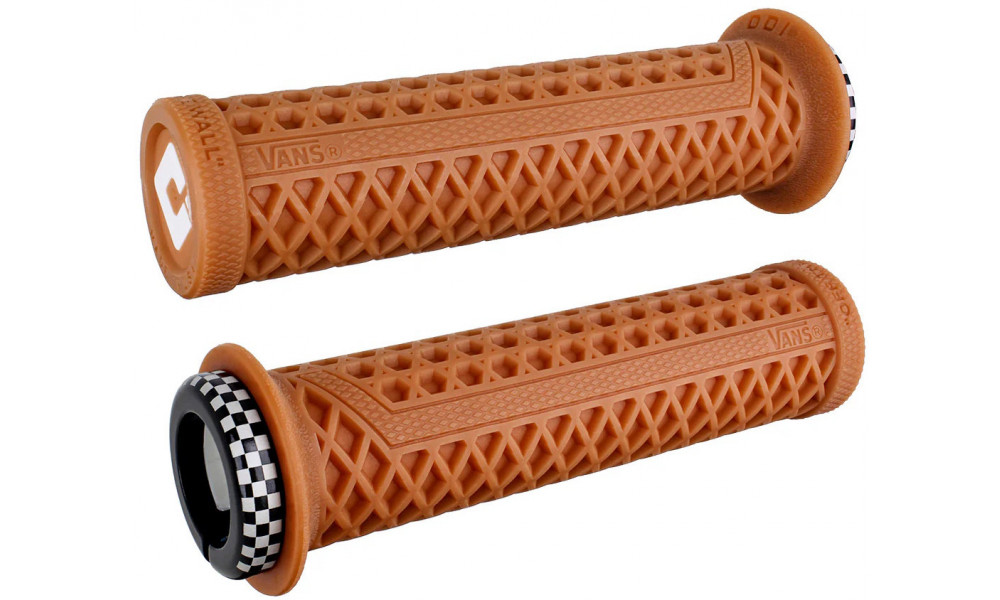 Käepidemed ODI Vans v2.1 Lock-On MTB 135mm White/Gum-Black Checker 