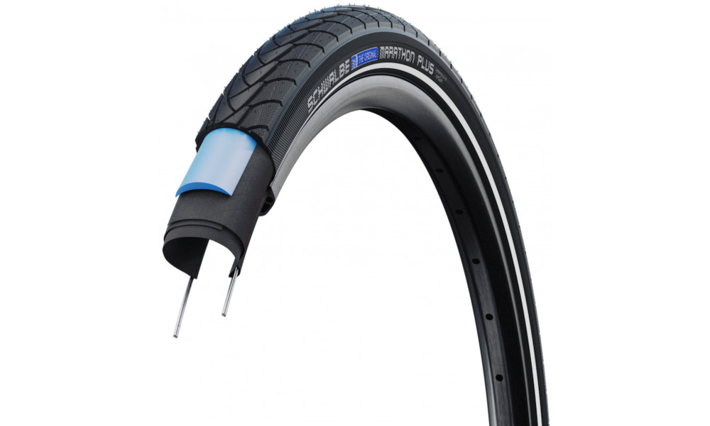 Väliskumm 28" Schwalbe Marathon Plus HS 348 Perf Wired 28-622 / 700x28C Black-Reflex - 1