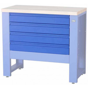 Töötoa lauaosa Cyclus Tools System 500 4 drawers for workbench 720801 blue (720803)