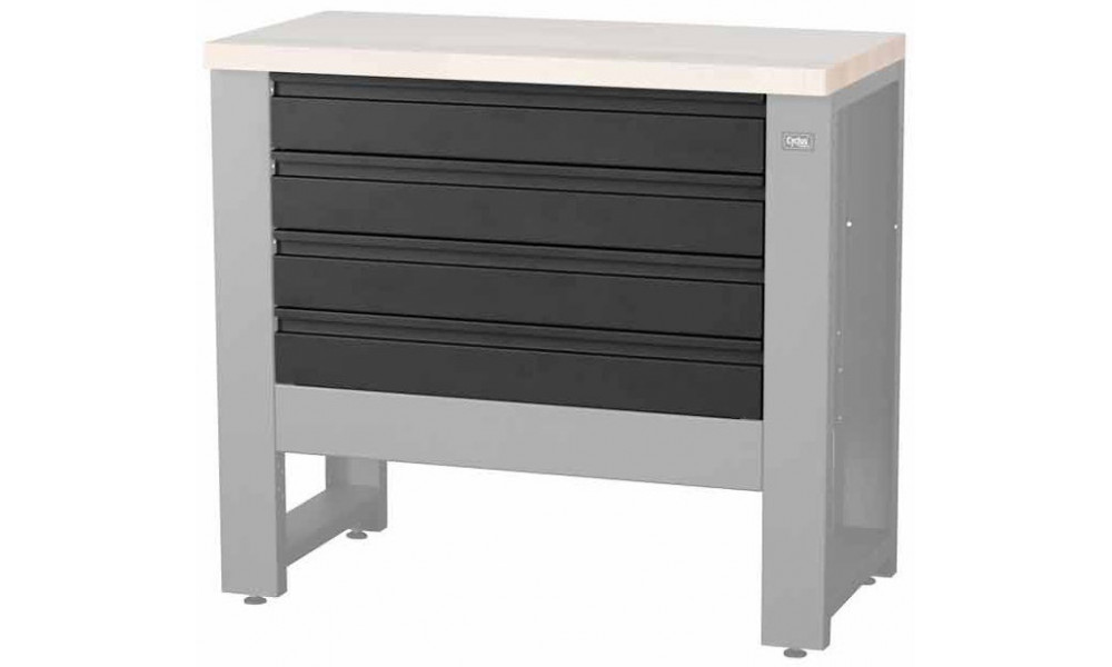 Töötoa lauaosa Cyclus Tools System 500 4 drawers for workbench 720851 anthracite (720853) 