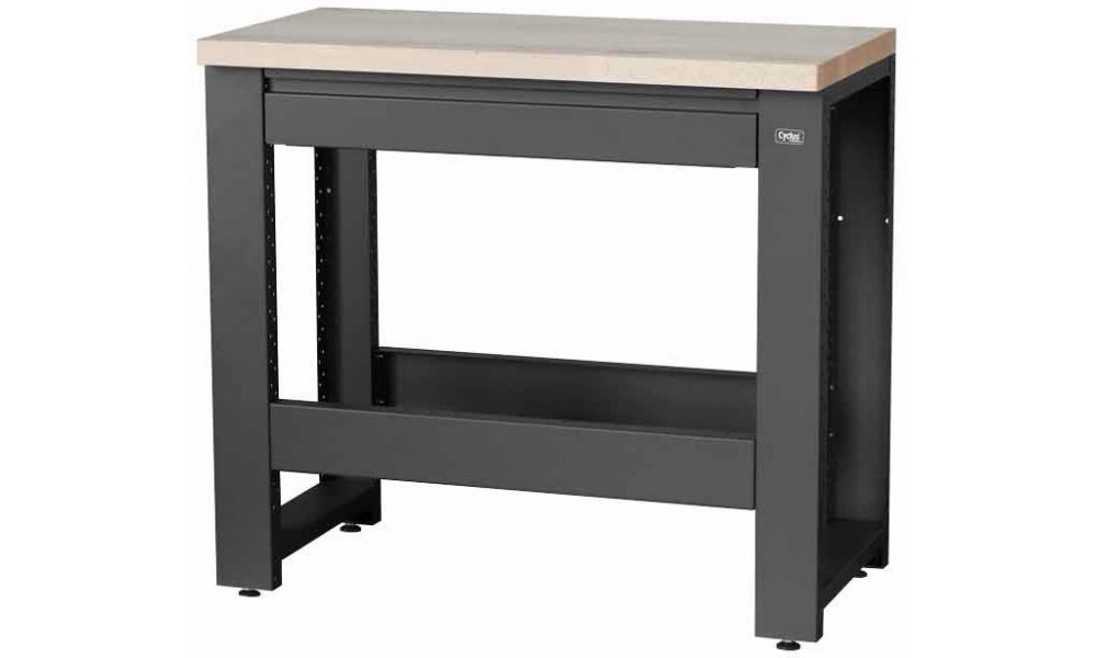 Töötoa laud Cyclus Tools System 500 89 x 100 x 50 cm with pull-out drawer anthracite (720858) 