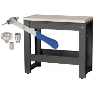 Töötoa laud Cyclus Tools Ronny System 500 3-piece 89 x 100 x 50 cm anthracite (720888)