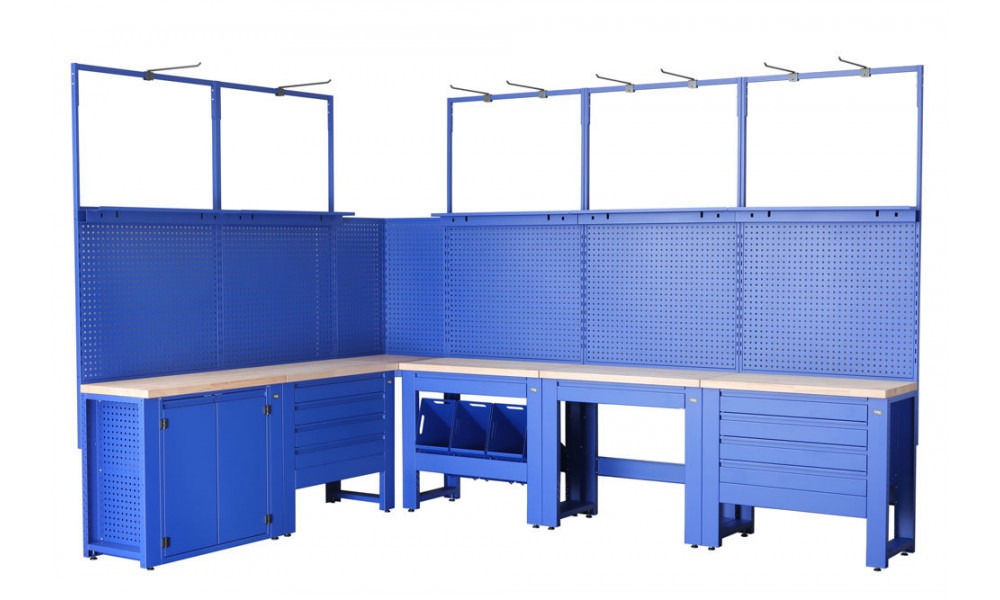 Töötoa laud Cyclus Tools Ralf System 500 37-piece 259 x 500 x 50 cm blue (720897) - 1