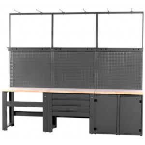 Töötoa laud Cyclus Tools Ingo System 500 20-piece 259 x 300 x 50 cm anthracite (720898)