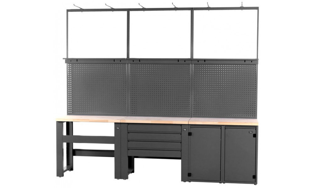 Töötoa laud Cyclus Tools Ingo System 500 20-piece 259 x 300 x 50 cm anthracite (720898) 