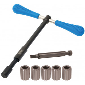 Tööriistakomplekt Cyclus Tools seat tube reamer holder with 5 optional reamers and extension (729994)