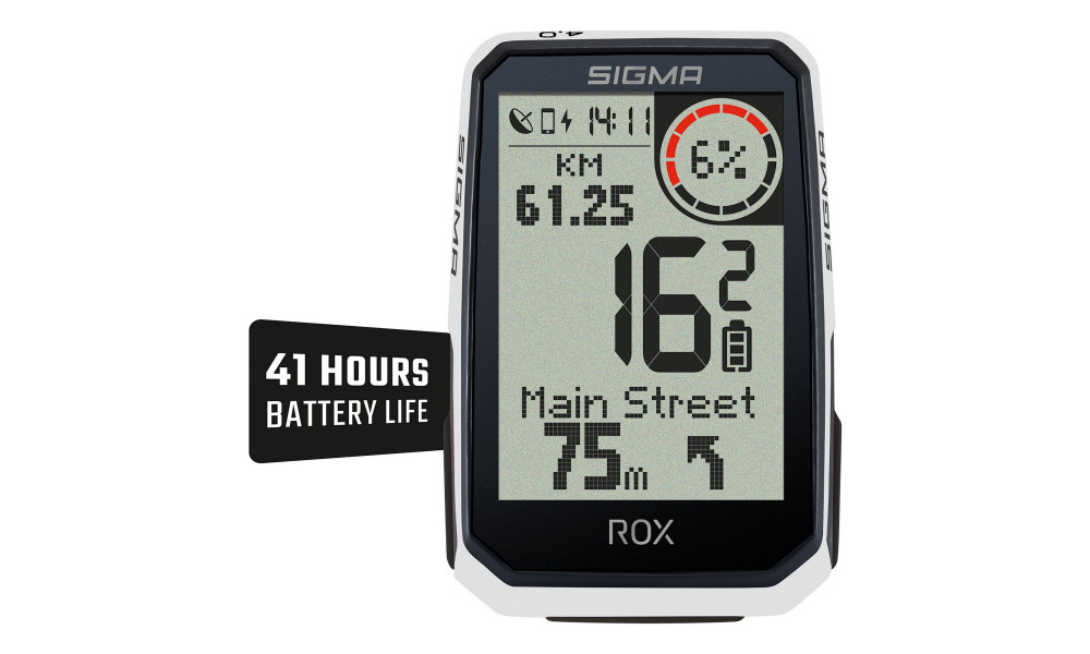 Rattakompuuter SIGMA ROX 4.0 Endurance GPS White - 5
