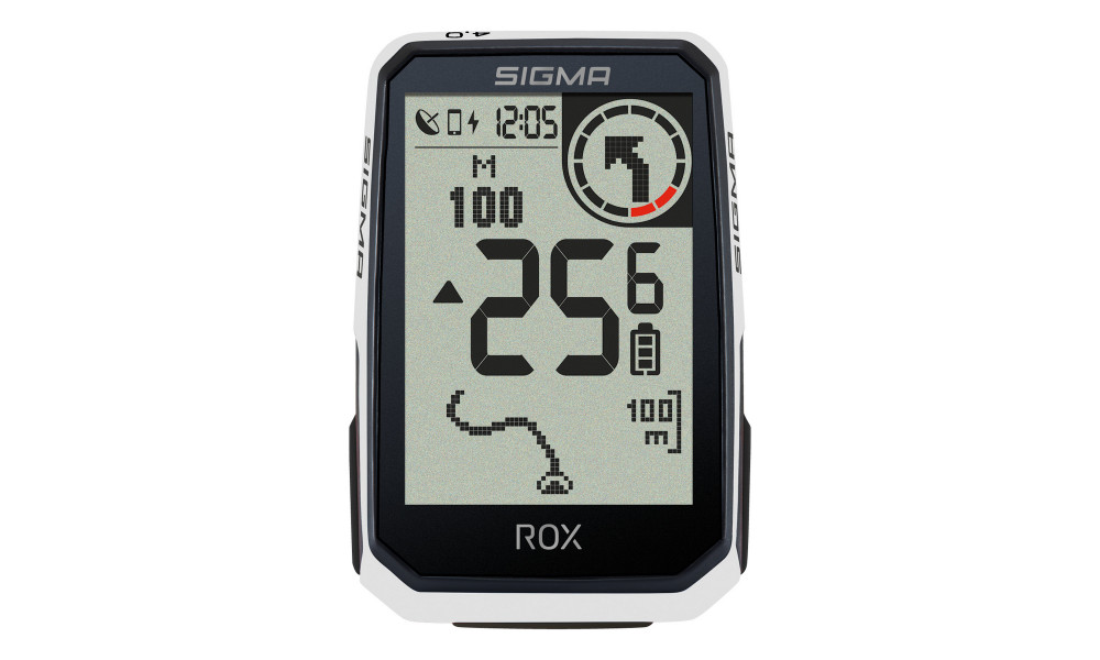 Rattakompuuter SIGMA ROX 4.0 Endurance GPS White HR Set - 2