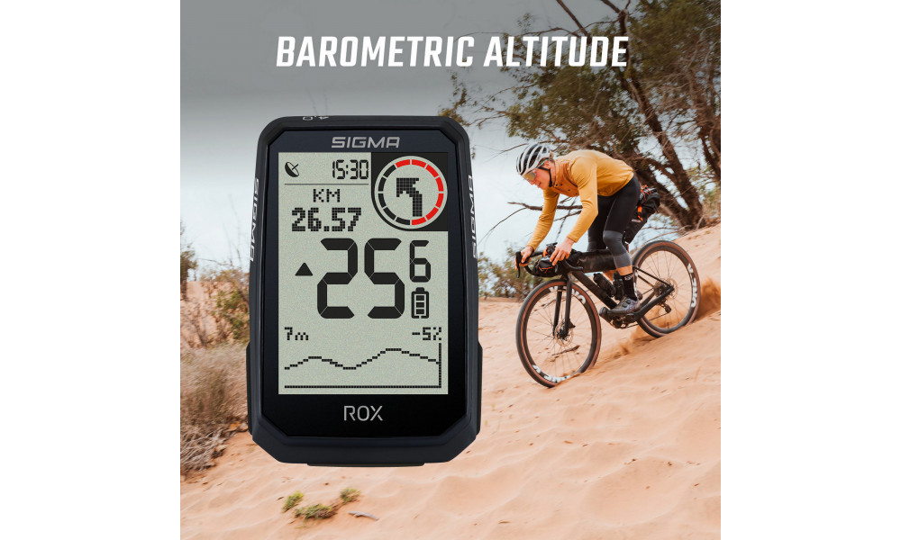Rattakompuuter SIGMA ROX 4.0 Endurance GPS Black Sensor Set - 8