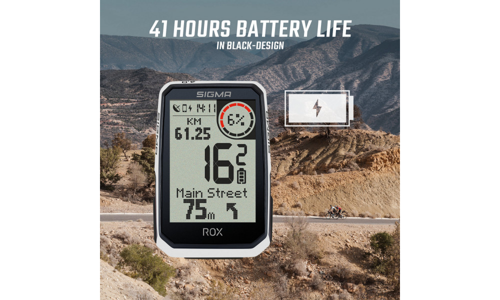 Rattakompuuter SIGMA ROX 4.0 Endurance GPS White Sensor Set - 5