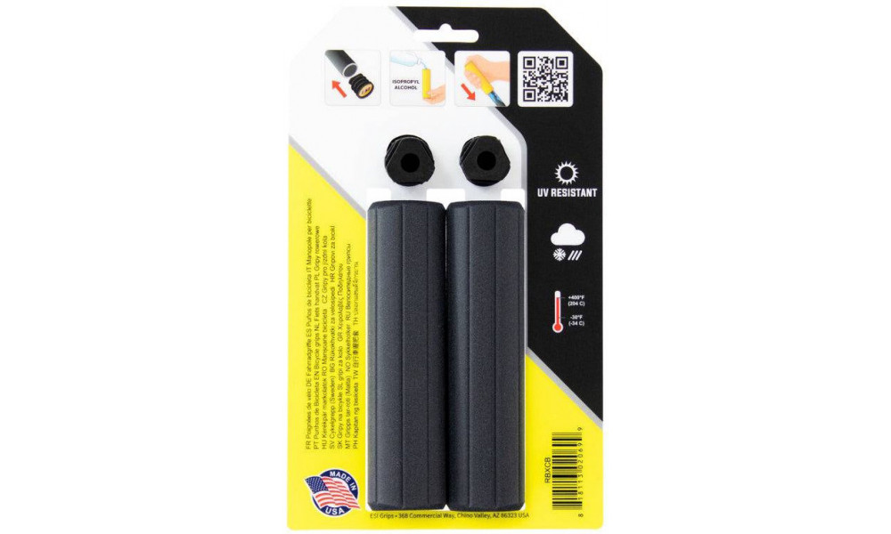 Käepidemed ESI Ribbed Extra Chunky black - 2