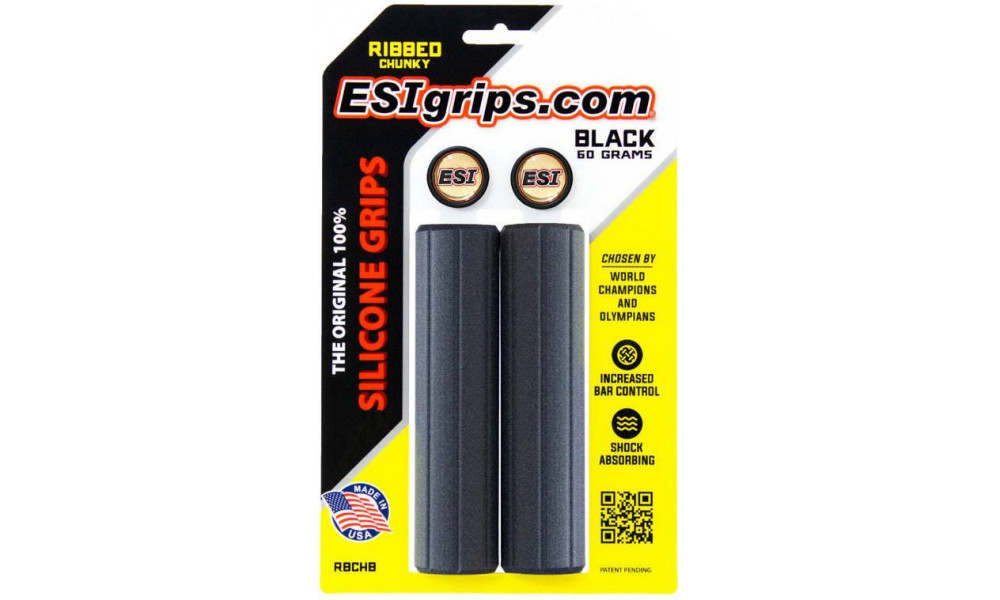 Käepidemed ESI Ribbed Chunky black - 1