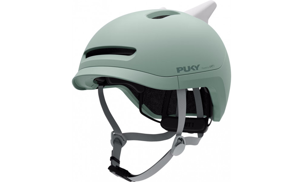 Kiivri PUKY Sparky Junior + lamp green - 1