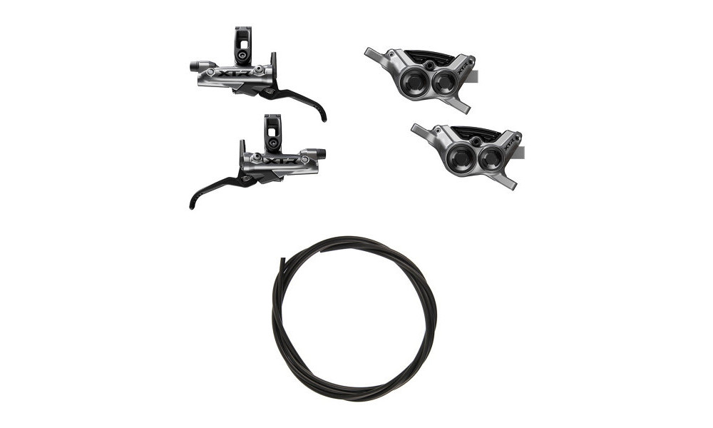 Eesmised ja tagumised ketaspidurid Shimano XTR BL-M9220 (L) + BR-M9220 (F/R) 4-Piston J-Kit hydraulic post mount - 2