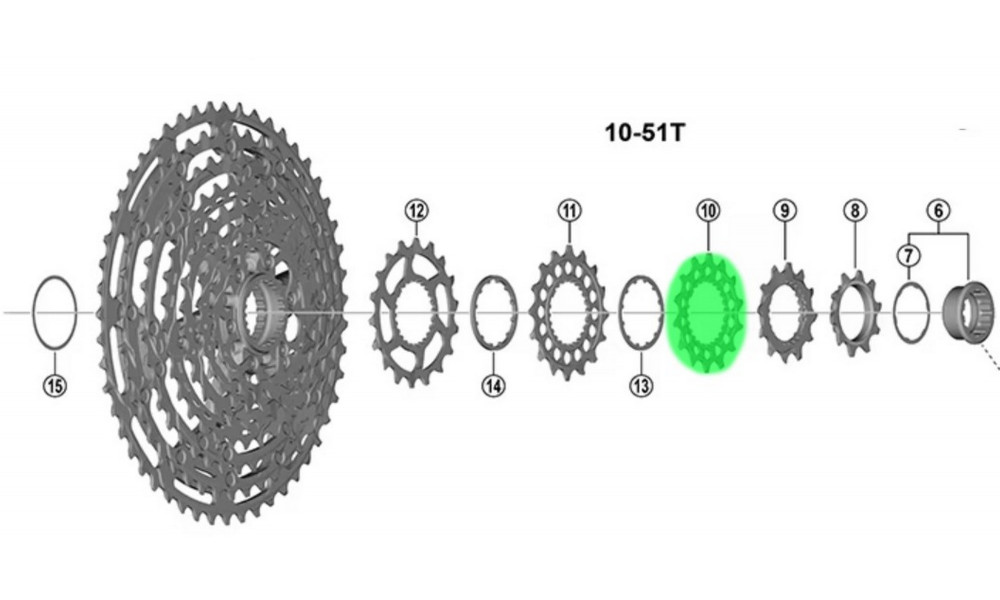Tirr Shimano XTR CS-M9200 12-speed 14T for 10-51T 