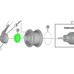 Kuullaager Shimano Nexus SG-C3000-7C 3/16"x16