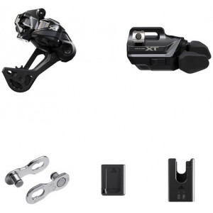 Ülekande osade uuenduskomplekt Shimano XT Di2 RD-M8250 SGS + SW-M8250-IR I-Spec EV 1x12-speed