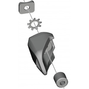 Käiguvahetuse käigukangi remondikomplekt Shimano SW-M9250-R Lever Y Unit