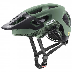 Kiivri Uvex react MIPS moss green-black matt