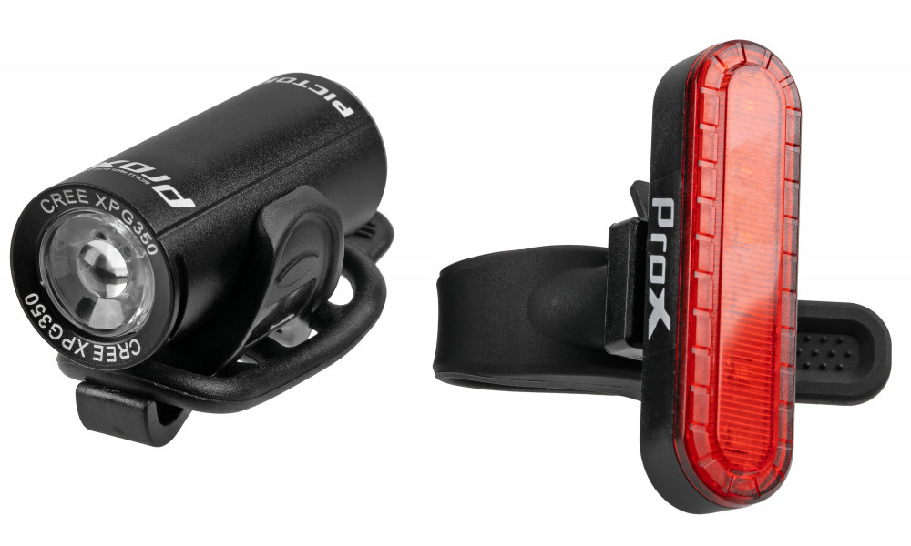 Tulede komplekt ProX Pictor CREE 350Lm + 10Lm USB black - 4