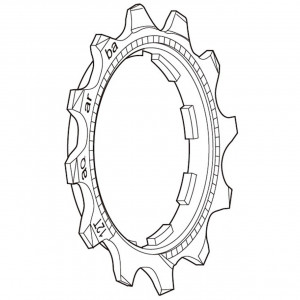 Tirr Shimano DEORE XT CS-M760 9-speed 12T