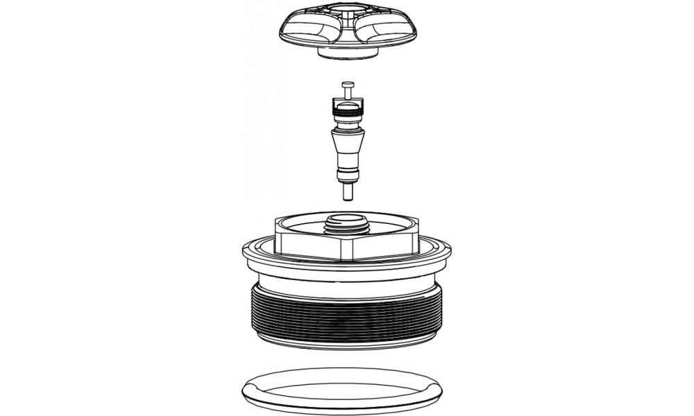 Amordi hooldusosa Rockshox Soloair top cap 35mm Boost Pike A2 Lyrik A1+ Yari A1+ Revelation A1+ Pike DJ 2017+ 