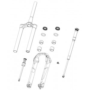 Amordi hooldusosa Rockshox lower leg SID SL C1 Ultimate blue