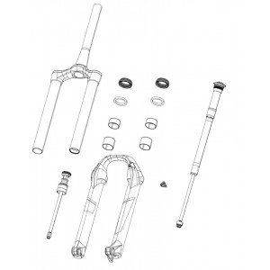 Amordi hooldusosa Rockshox crown/steerer/upper (CSU) SID DebonAir 29" 51mm offset 80-100mm