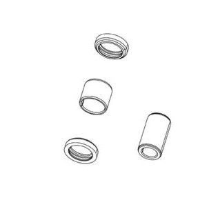 Tagaamordi remondikomplekts Rockshox mounting hardware 1/2" 8x38.6mm