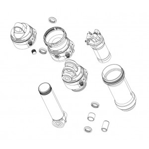 Tagaamordi remondikomplekts Rockshox volume reducing spacers Vivid C1