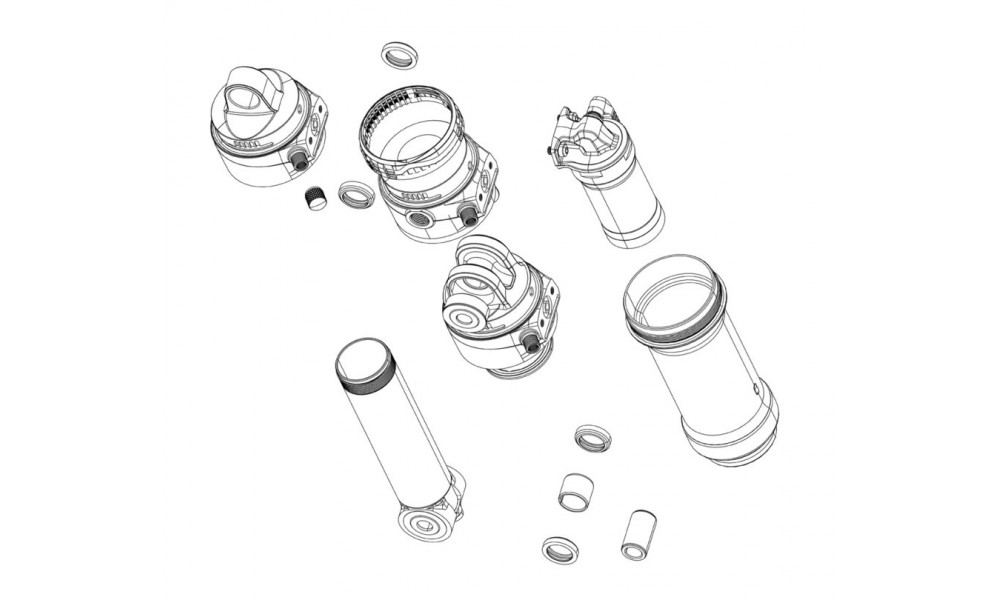 Tagaamordi remondikomplekts Rockshox volume reducing spacers Vivid C1 