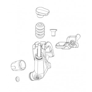 Sadulaposti hooldusosa Rockshox hose barb Connectamajig Reverb