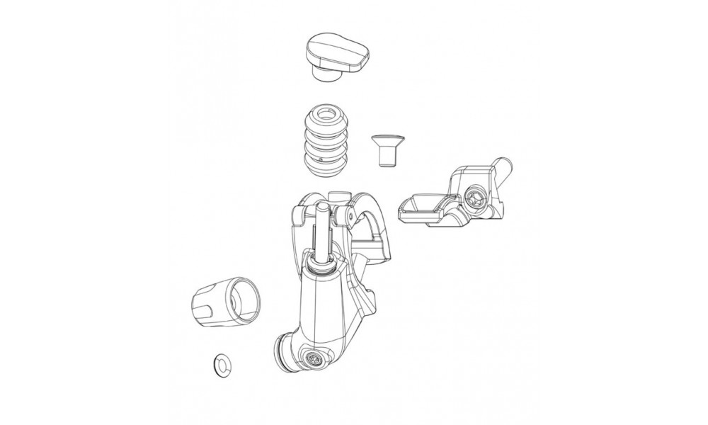 Sadulaposti hooldusosa Rockshox hose barb Connectamajig Reverb 