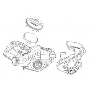 Käiguvahetuslingi hoolduskomplekt SRAM mounting eTap AXS Wireless Blip