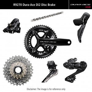 Rühmaülekande osade komplekt Shimano DURA-ACE Di2 R9270 Disc brakes 170mm 52x36T