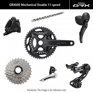 Rühmaülekande osade komplekt Shimano GRX 600 172.5mm 11-speed 46x30T