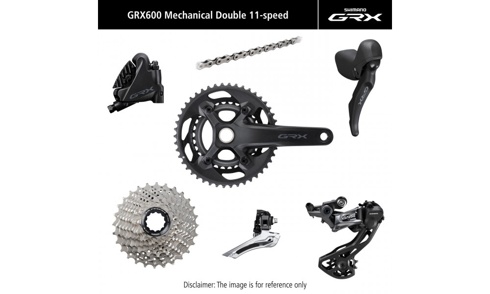 Rühmaülekande osade komplekt Shimano GRX 600 172.5mm 11-speed 46x30T 