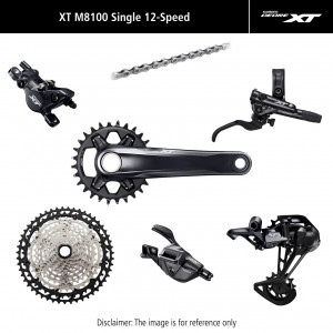 Rühmaülekande osade komplekt Shimano XT M8100 I-Spec EV 4-Piston 175mm 34T