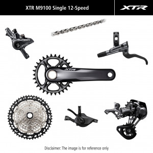 Rühmaülekande osade komplekt Shimano XTR M9120 2-Piston 175mm 36T
