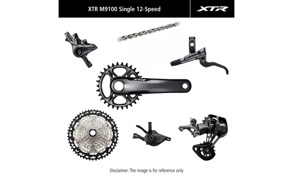 Rühmaülekande osade komplekt Shimano XTR M9120 4-Piston 175mm 36T 