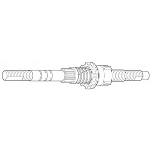 Tagarummu telg Shimano Nexus SG-3C40 175mm